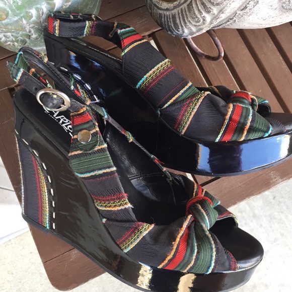 Carlos byCarlos Santana Festival Wedge Shoes Size8 - Picture 3 of 5